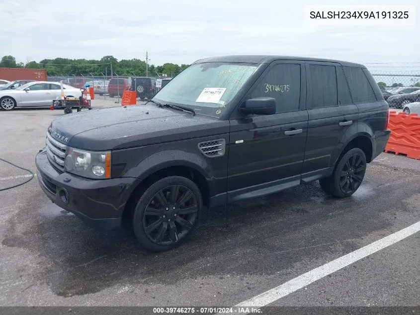 2009 Land Rover Range Rover Sport Supercharged VIN: SALSH234X9A191325 Lot: 39746275