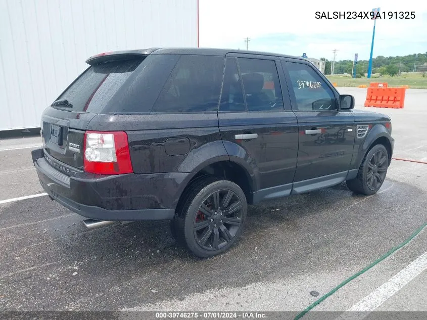 2009 Land Rover Range Rover Sport Supercharged VIN: SALSH234X9A191325 Lot: 39746275