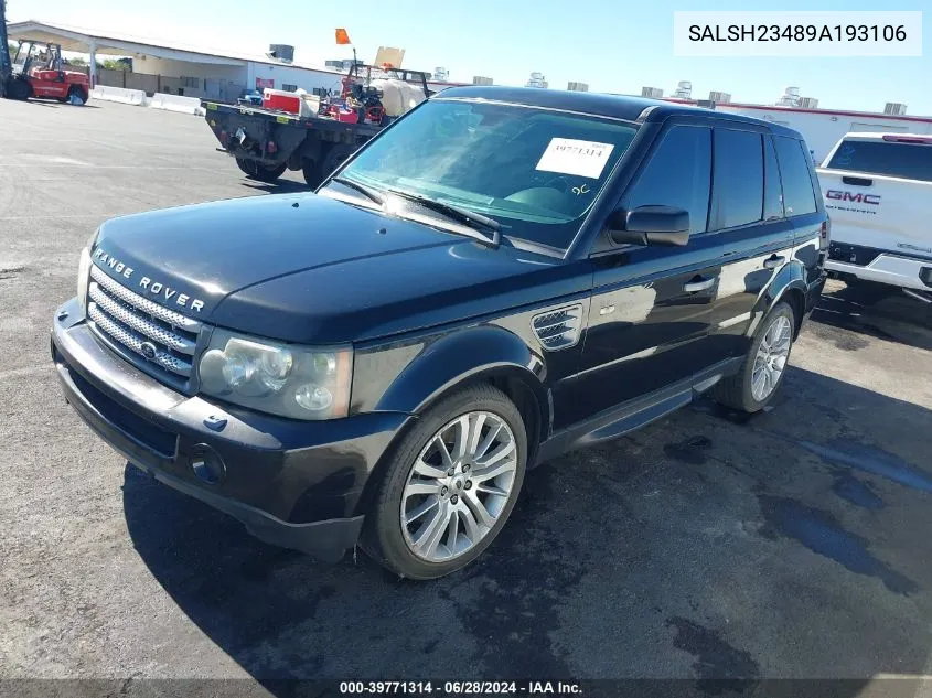 2009 Land Rover Range Rover Sport Supercharged VIN: SALSH23489A193106 Lot: 39771314