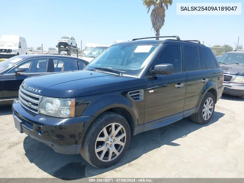 SALSK25409A189047 2009 Land Rover Range Rover Sport Hse