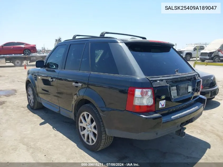 SALSK25409A189047 2009 Land Rover Range Rover Sport Hse