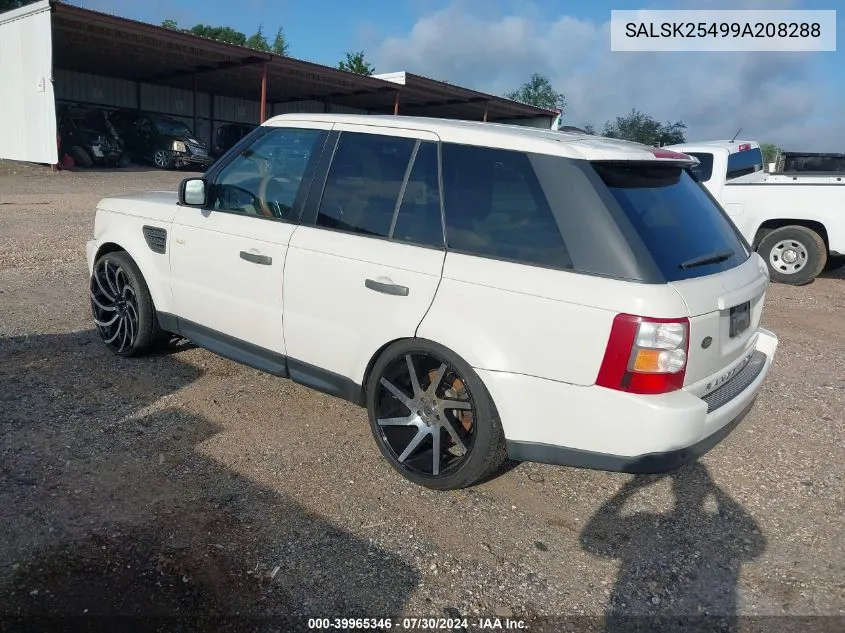 SALSK25499A208288 2009 Land Rover Range Rover Sport Hse