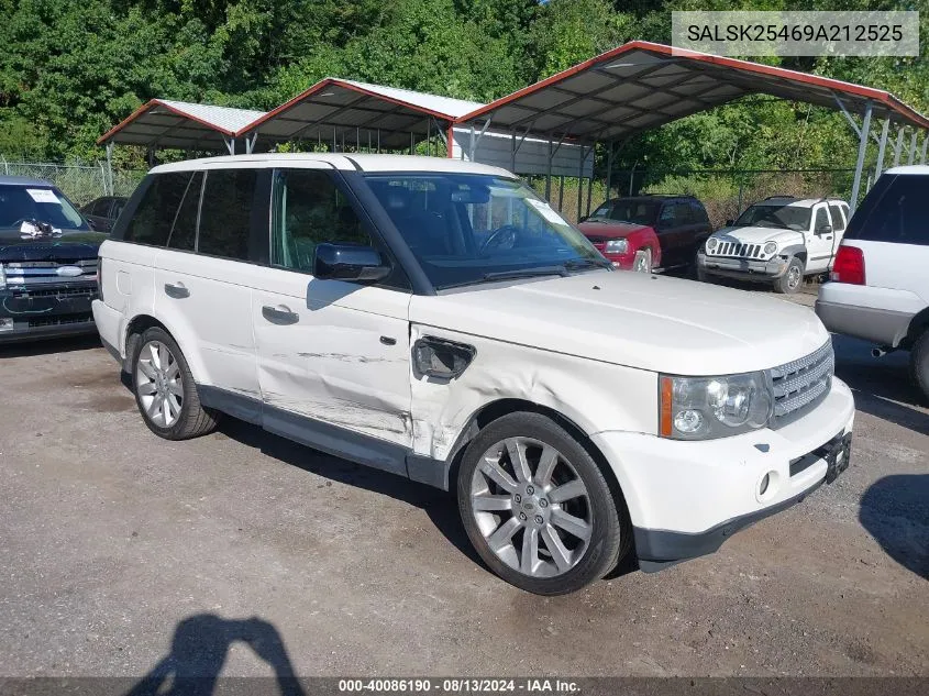 2009 Land Rover Range Rover Sport Hse VIN: SALSK25469A212525 Lot: 40086190