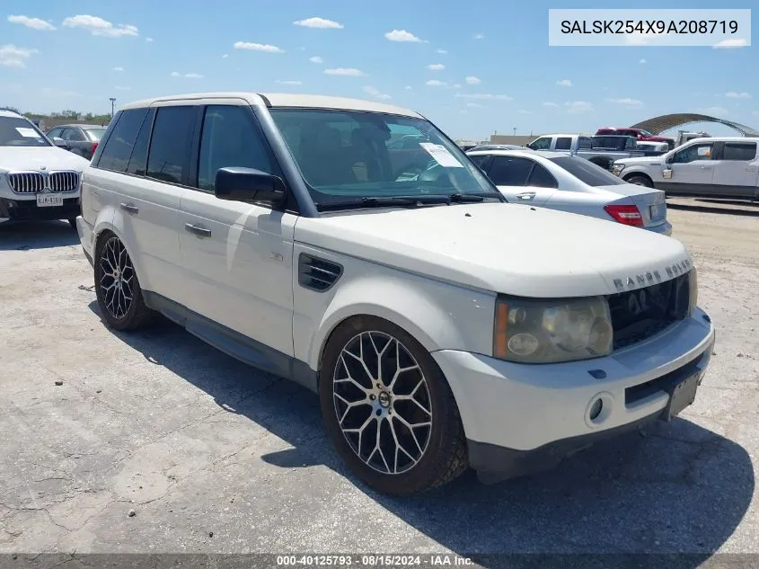 SALSK254X9A208719 2009 Land Rover Range Rover Sport Hse