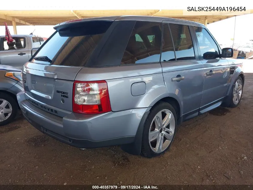 SALSK25449A196454 2009 Land Rover Range Rover Sport Hse