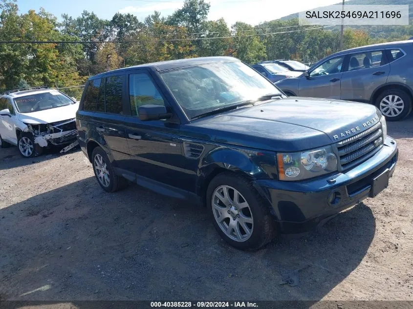 2009 Land Rover Range Rover Sport Hse VIN: SALSK25469A211696 Lot: 40385228