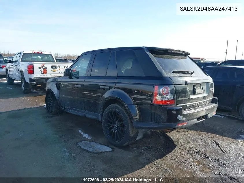 SALSK2D48AA247413 2010 Land Rover Range Rover Sport