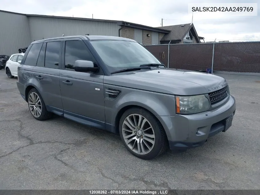 SALSK2D42AA249769 2010 Land Rover Range Rover Sport