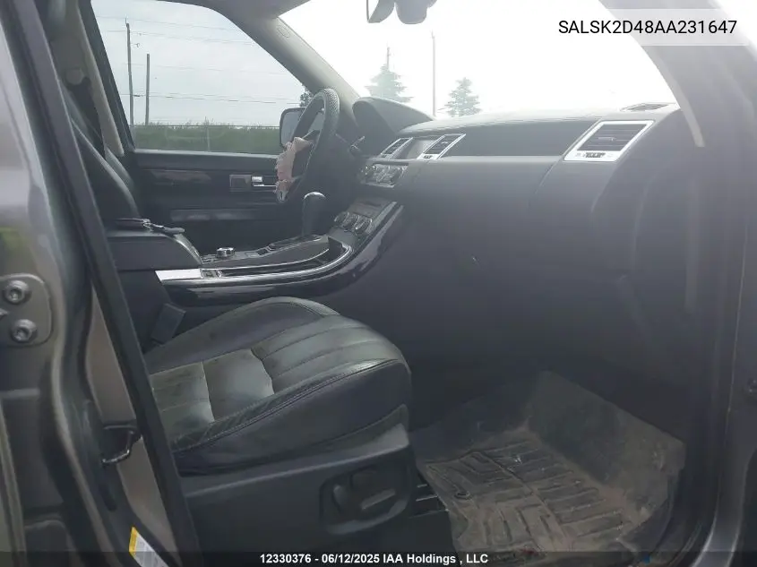SALSK2D48AA231647 2010 Land Rover Range Rover Sport Hse