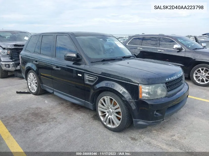 SALSK2D40AA223798 2010 Land Rover Range Rover Sport Hse