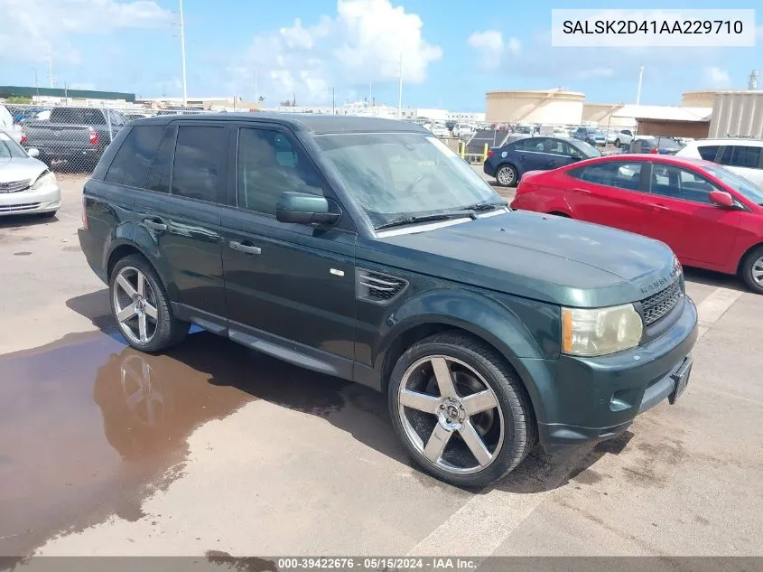 SALSK2D41AA229710 2010 Land Rover Range Rover Sport Hse