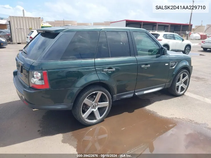 SALSK2D41AA229710 2010 Land Rover Range Rover Sport Hse