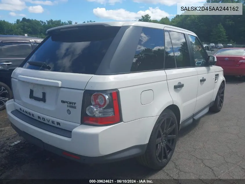 2010 Land Rover Range Rover Sport Hse VIN: SALSK2D45AA244162 Lot: 39624621