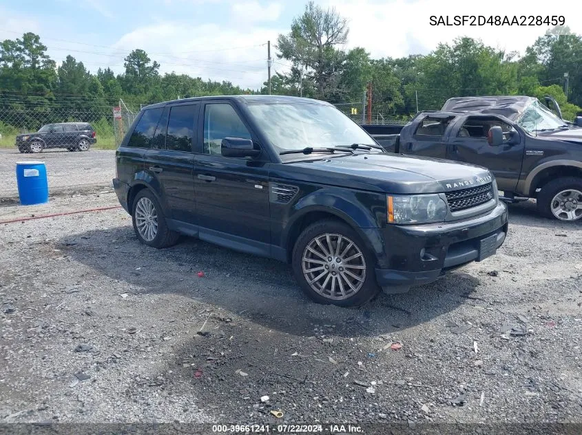 2010 Land Rover Range Rover Sport Hse VIN: SALSF2D48AA228459 Lot: 39661241