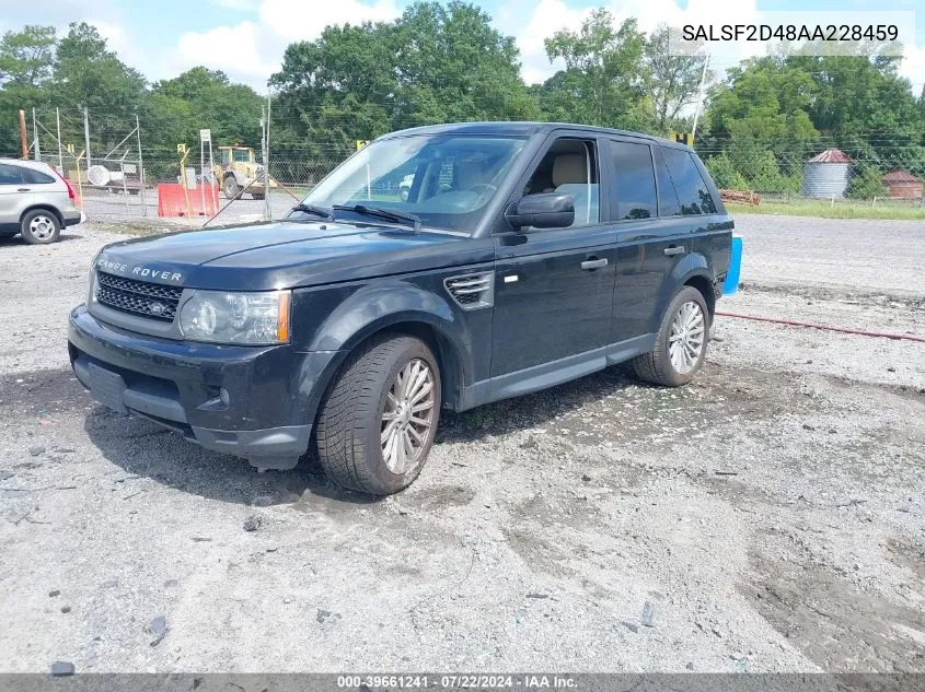 2010 Land Rover Range Rover Sport Hse VIN: SALSF2D48AA228459 Lot: 39661241