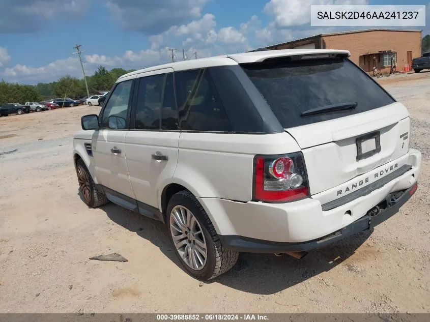 SALSK2D46AA241237 2010 Land Rover Range Rover Sport Hse