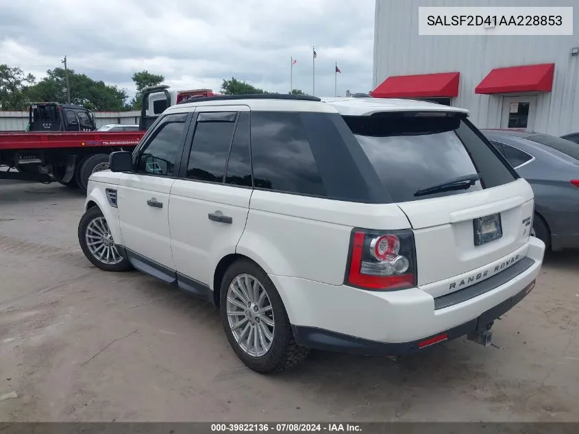 SALSF2D41AA228853 2010 Land Rover Range Rover Sport Hse