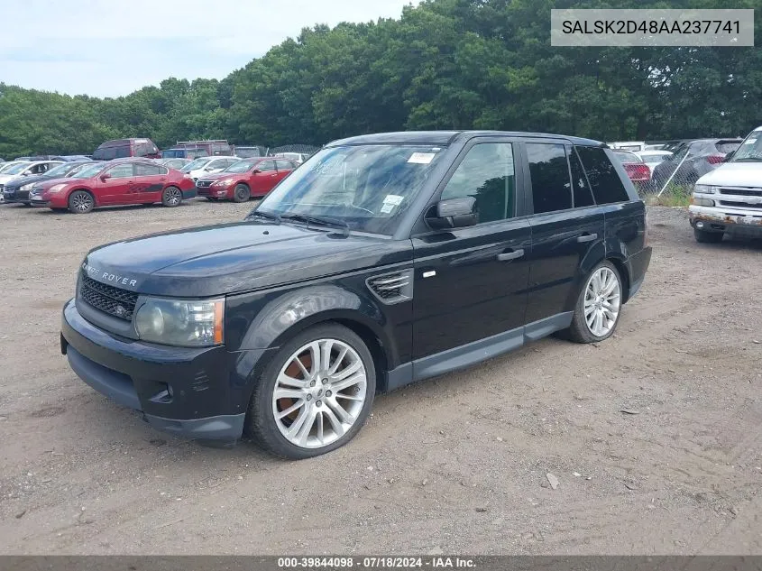 2010 Land Rover Range Rover Sport Hse VIN: SALSK2D48AA237741 Lot: 39844098