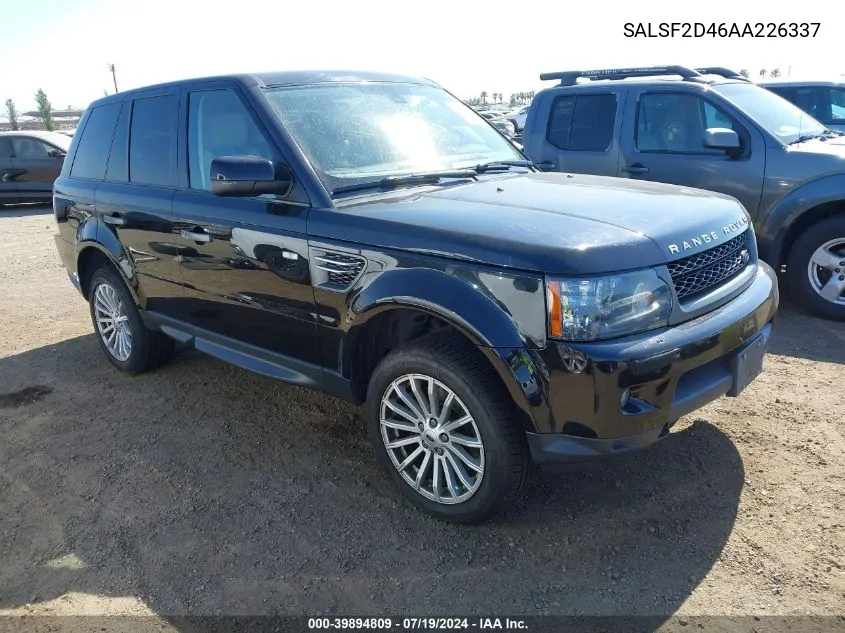 SALSF2D46AA226337 2010 Land Rover Range Rover Sport Hse