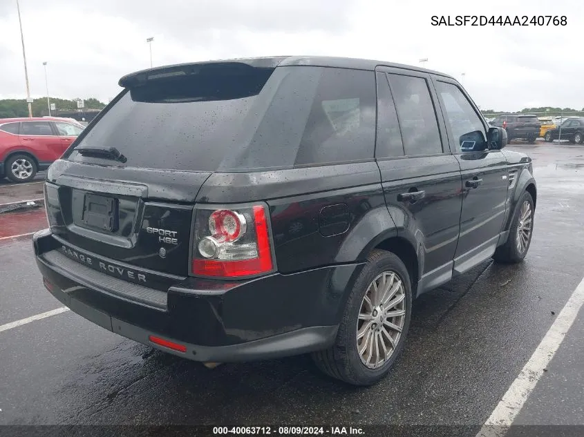 SALSF2D44AA240768 2010 Land Rover Range Rover Sport Hse