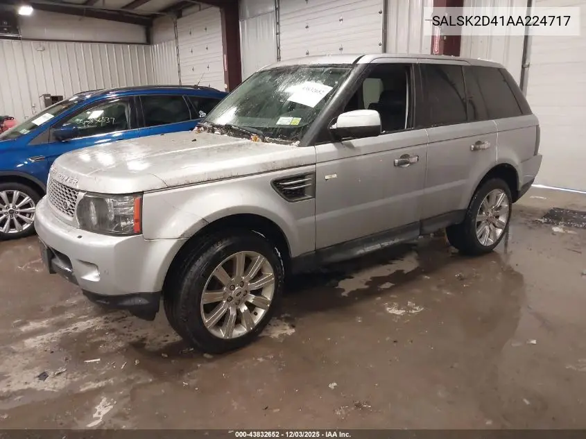 SALSK2D41AA224717 2010 Land Rover Range Rover Sport Hse