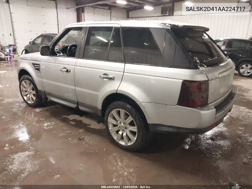 SALSK2D41AA224717 2010 Land Rover Range Rover Sport Hse