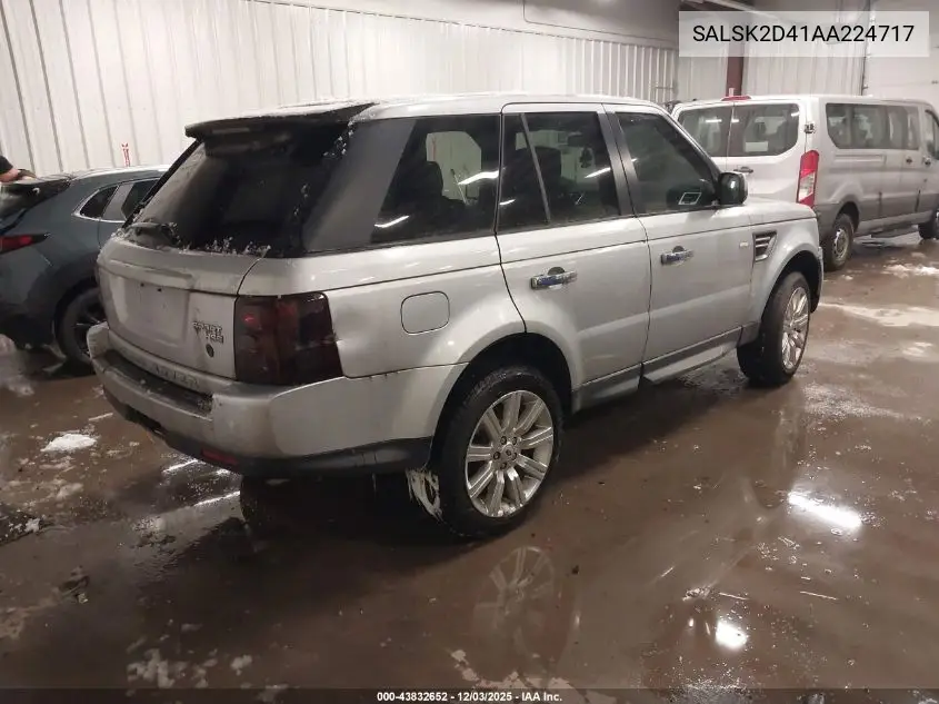SALSK2D41AA224717 2010 Land Rover Range Rover Sport Hse