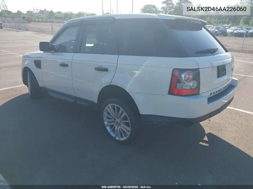SALSK2D46AA226060 2010 Land Rover Range Rover Sport Hse