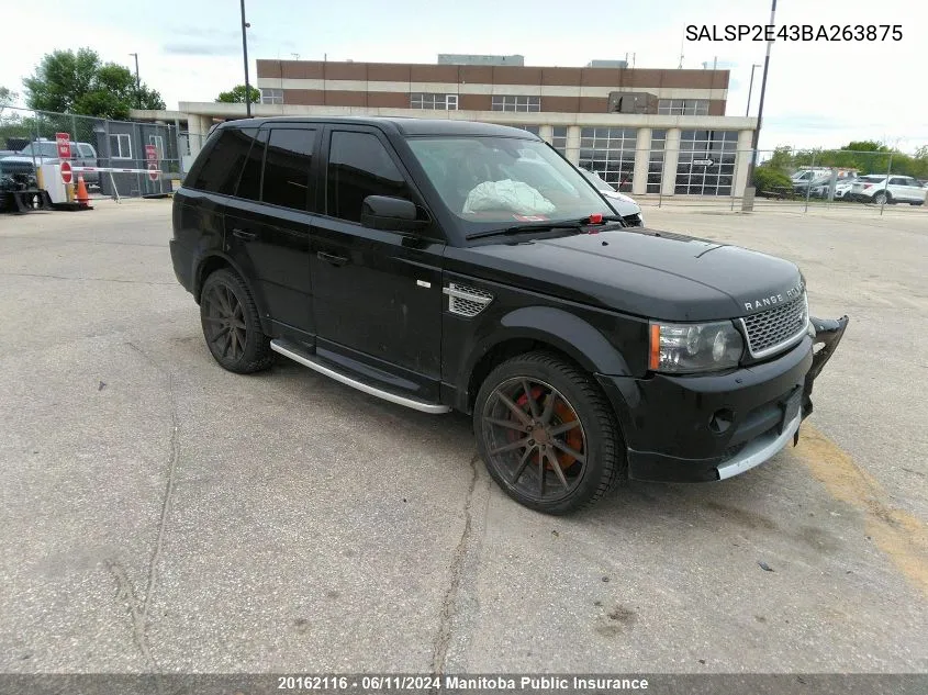 SALSP2E43BA263875 2011 Land Rover Range Rover Sport Hse