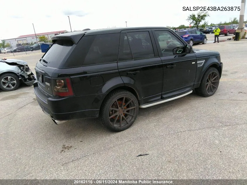 SALSP2E43BA263875 2011 Land Rover Range Rover Sport Hse