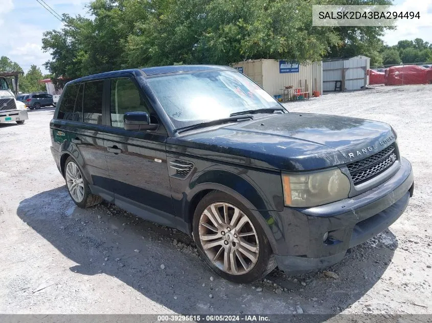 SALSK2D43BA294494 2011 Land Rover Range Rover Sport Hse