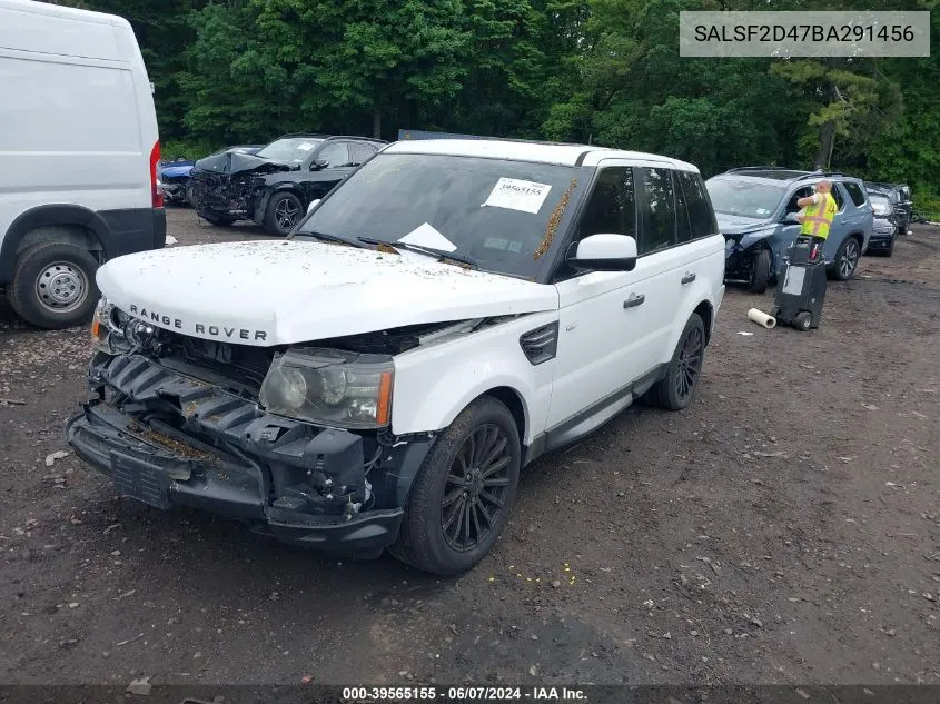 SALSF2D47BA291456 2011 Land Rover Range Rover Sport Hse