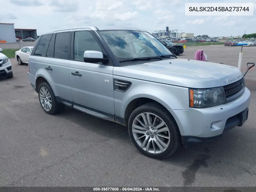 SALSK2D45BA273744 2011 Land Rover Range Rover Sport Hse