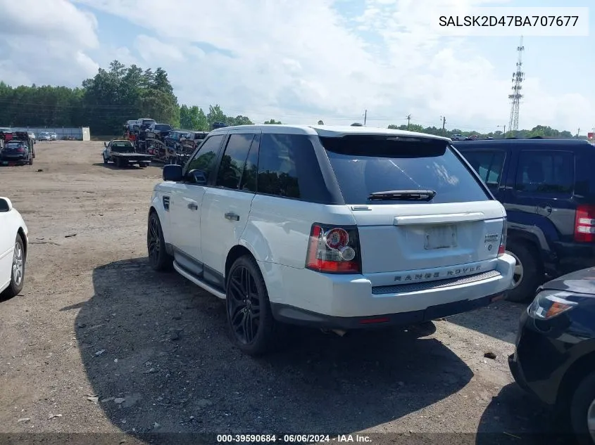 SALSK2D47BA707677 2011 Land Rover Range Rover Sport Hse