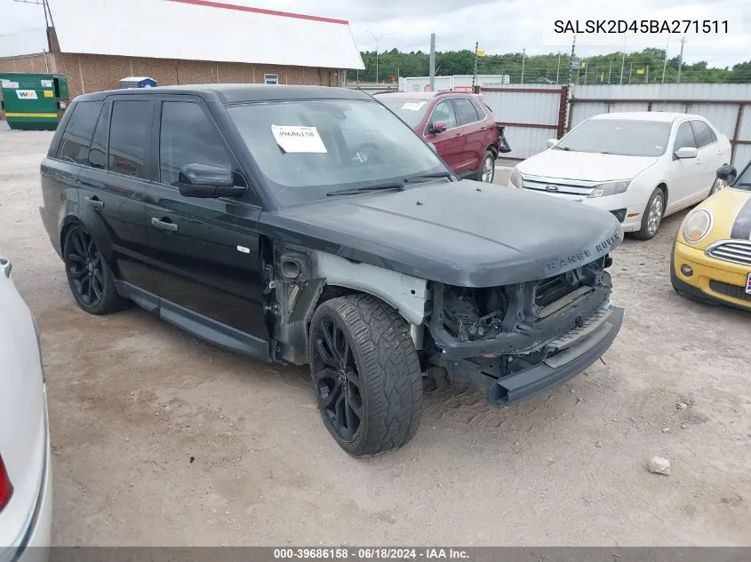 SALSK2D45BA271511 2011 Land Rover Range Rover Sport Hse