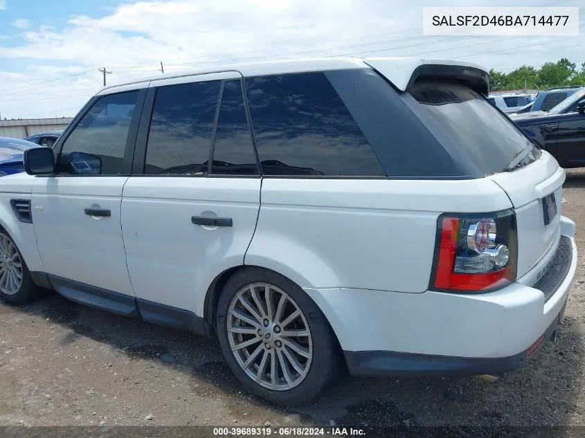 SALSF2D46BA714477 2011 Land Rover Range Rover Sport Hse