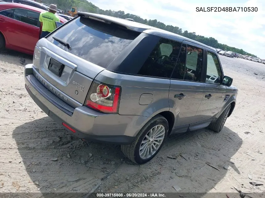 2011 Land Rover Range Rover Sport Hse VIN: SALSF2D48BA710530 Lot: 39715808