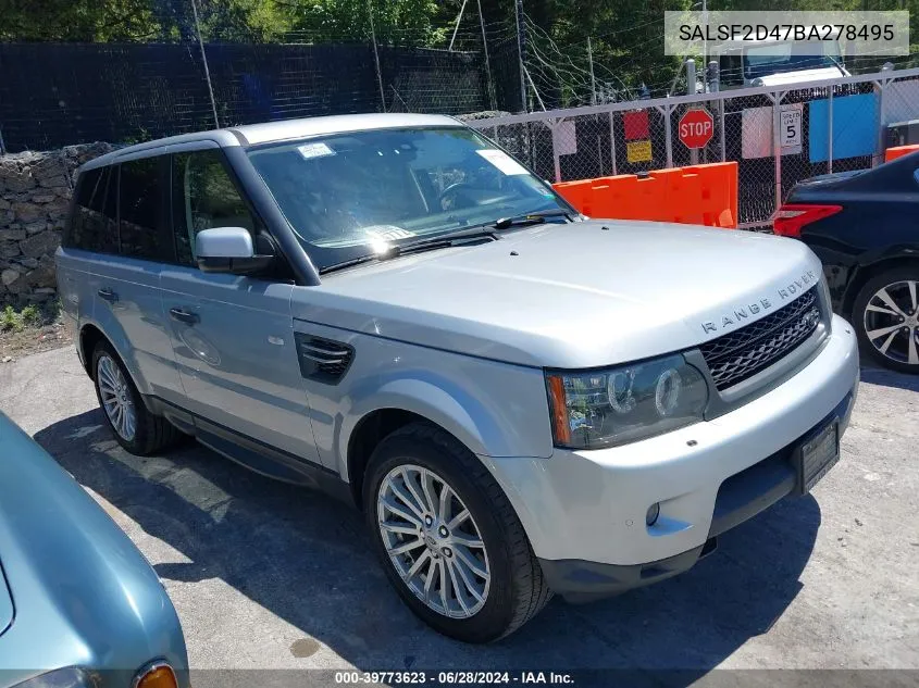 SALSF2D47BA278495 2011 Land Rover Range Rover Sport Hse