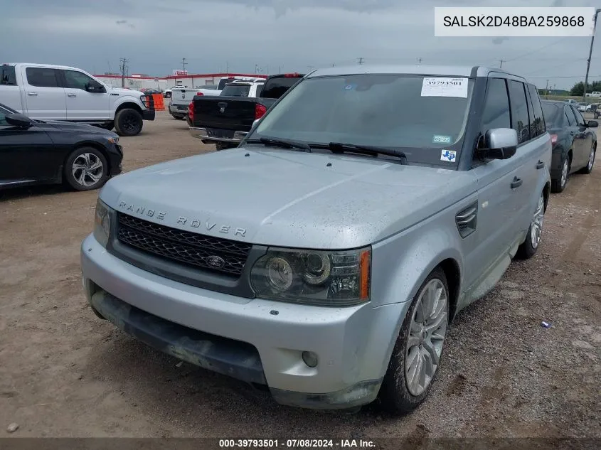 SALSK2D48BA259868 2011 Land Rover Range Rover Sport Hse