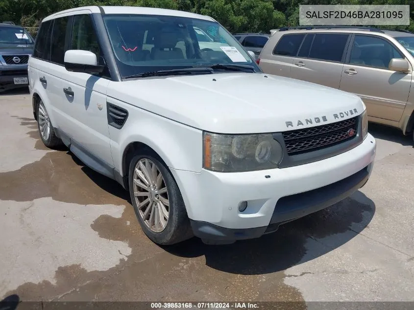 SALSF2D46BA281095 2011 Land Rover Range Rover Sport Hse