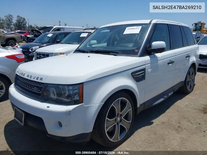 SALSH2E47BA269210 2011 Land Rover Range Rover Sport Supercharged