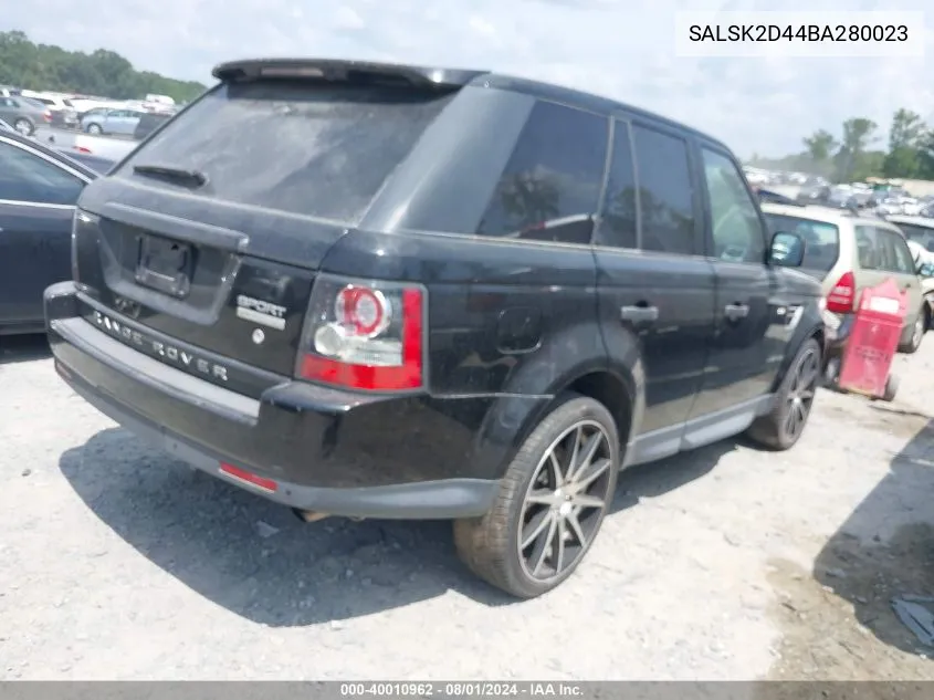 SALSK2D44BA280023 2011 Land Rover Range Rover Sport Lux