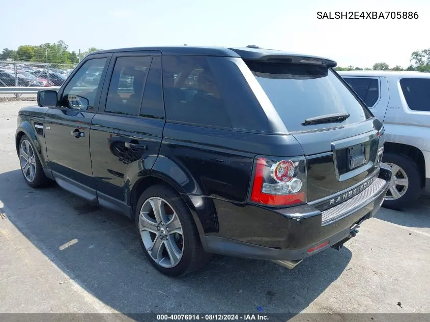 2011 Land Rover Range Rover Sport Supercharged VIN: SALSH2E4XBA705886 Lot: 40076914