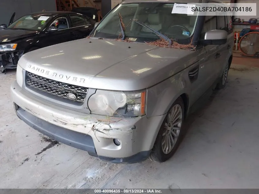 SALSF2D40BA704186 2011 Land Rover Range Rover Sport Hse