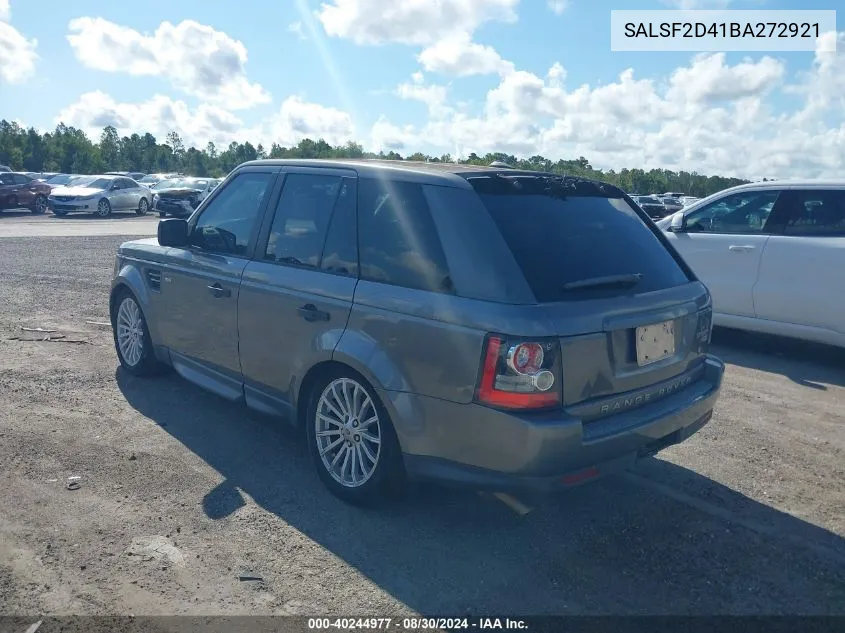 SALSF2D41BA272921 2011 Land Rover Range Rover Sport Hse