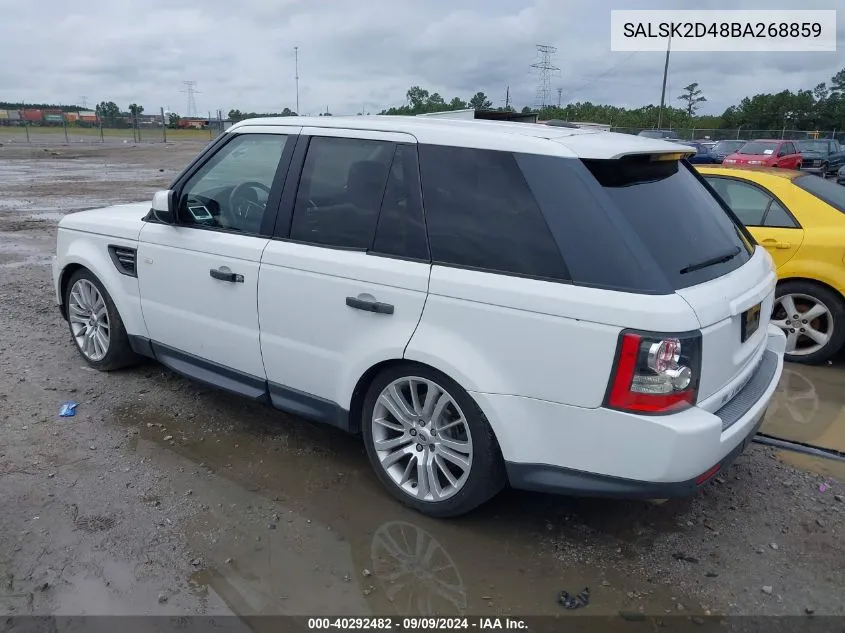 SALSK2D48BA268859 2011 Land Rover Range Rover Sport Hse