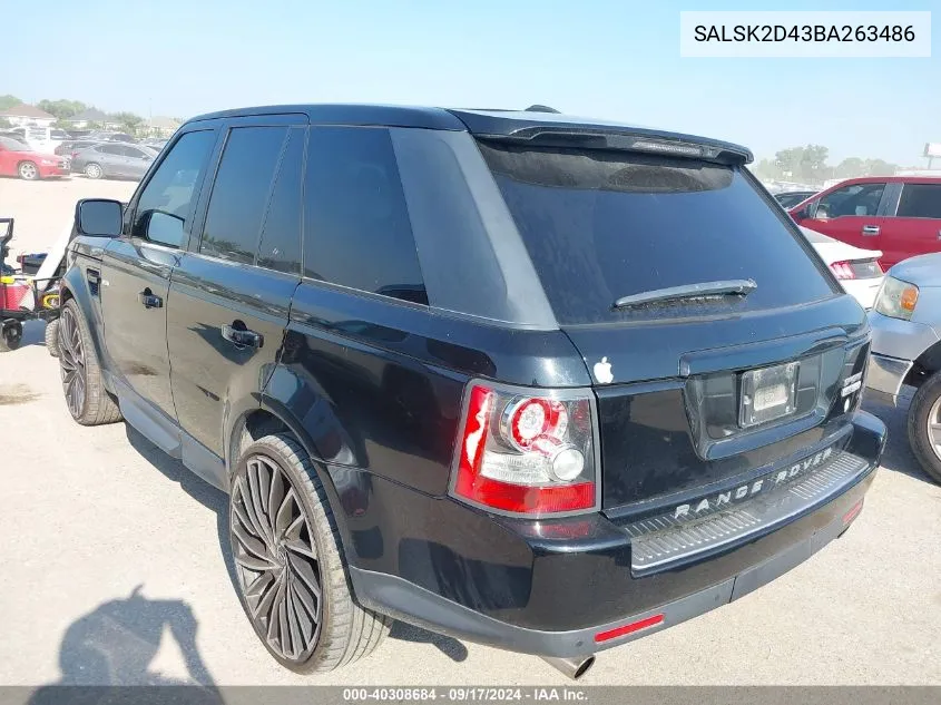 SALSK2D43BA263486 2011 Land Rover Range Rover Sport Hse Lux