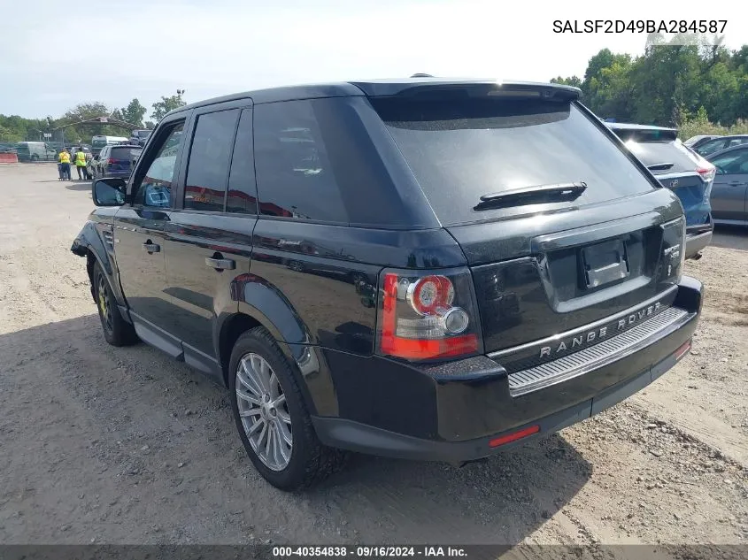 SALSF2D49BA284587 2011 Land Rover Range Rover Sport Hse