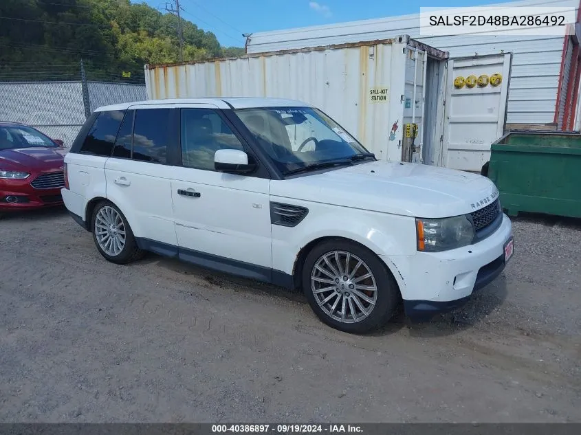 SALSF2D48BA286492 2011 Land Rover Range Rover Sport Hse