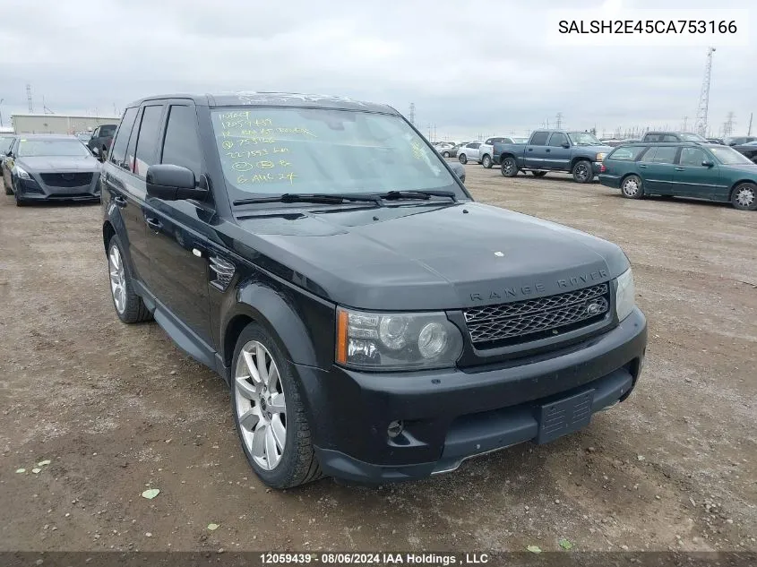 2012 Land Rover Range Rover Sport VIN: SALSH2E45CA753166 Lot: 12059439